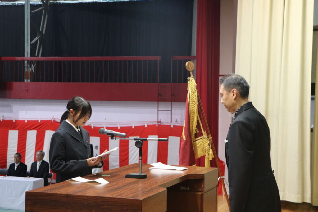 令和8年度 入学式 新入生の様子